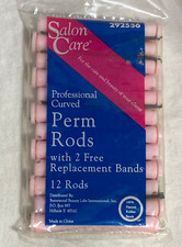 Vtng Salon Care Perm Rods 12 Pack- Sealed. 292536 Pink
