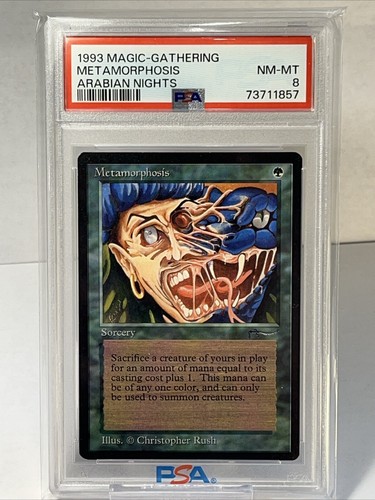 1993 Magic The Gathering Metamorphosis Arabian Nights PSA 8 - Picture 1 of 4