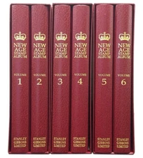 Stanley Gibbons Great Britain GB New Age 6 Stamp Album Set 1952-1962 w Slipcase