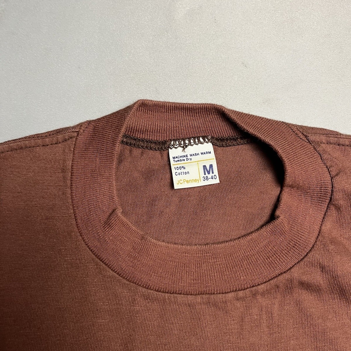 Vintage 70s JC Penney Pocket Tee Single Stitch T Shirt | eBay