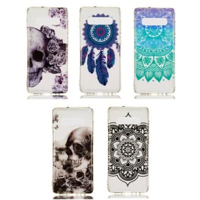 Hülle für Samsung Galaxy S10+ (Plus) Handyhülle Silikon Case Cover Handytasche M