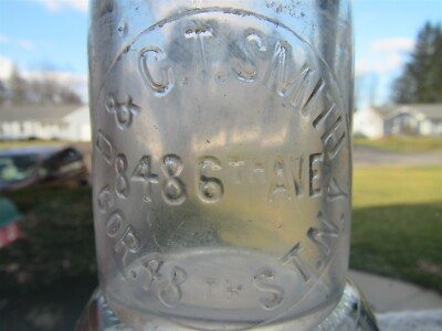 TREHP Milk Bottle D & CT Smith Dairy 848 6th Ave Corner 48th St New York City NY