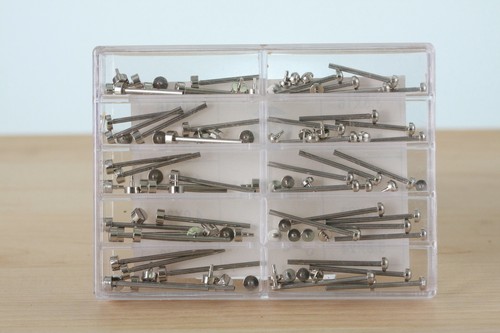 Surtido genérico de pasador de remache de acero inoxidable para pulsera de correa de cuero - Imagen 1 de 6