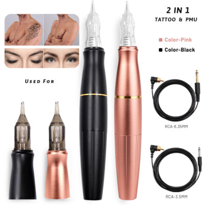 BMX 2 head Tattoo Machine Rotary Tattoo Machine Pen Permanent Makeup Device 