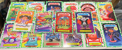 2022 Garbage Pail Kids GPK Book Worms Green Parallel Lot x16