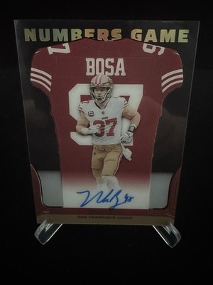 2022 Contenders Numbers Game Nick Bosa Autograph