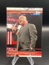 2019 Topps WWE Road to Wrestlemania #29 Kurt Angle Announces Ronda Rousey Card