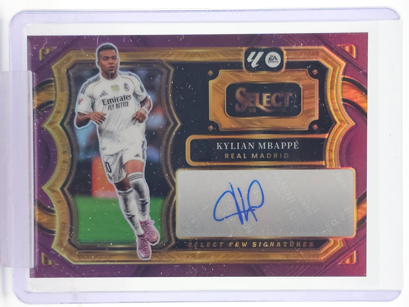 KYLIAN MBAPPE 2025-26 SELECT LA LIGA FEW SIGNATURES PURPLE PRIZM AUTO /49 Q7249
