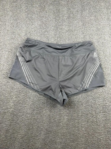 Reebok, Reebok Women’s M Medium Gray Running Shorts with Silver Reflective Stripes