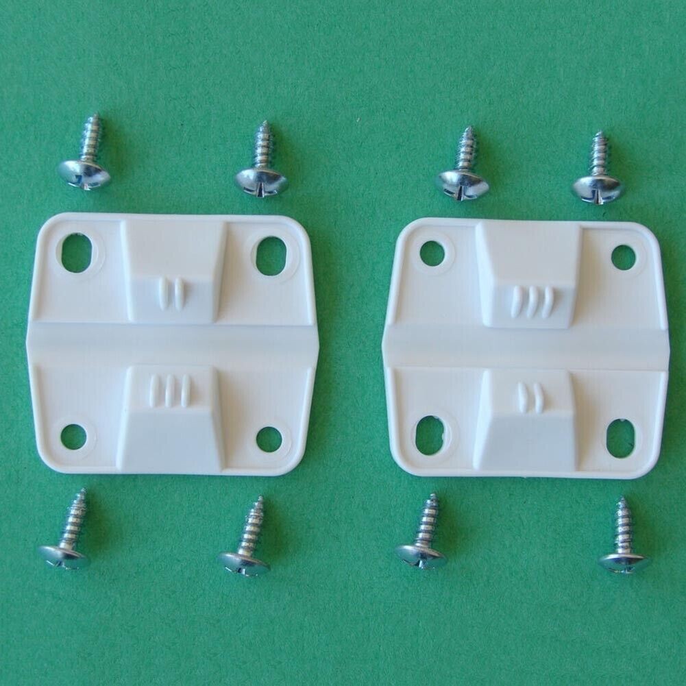 Plastic Hinge Set Replacement 2x Hinges 8x Screws 5283-1141