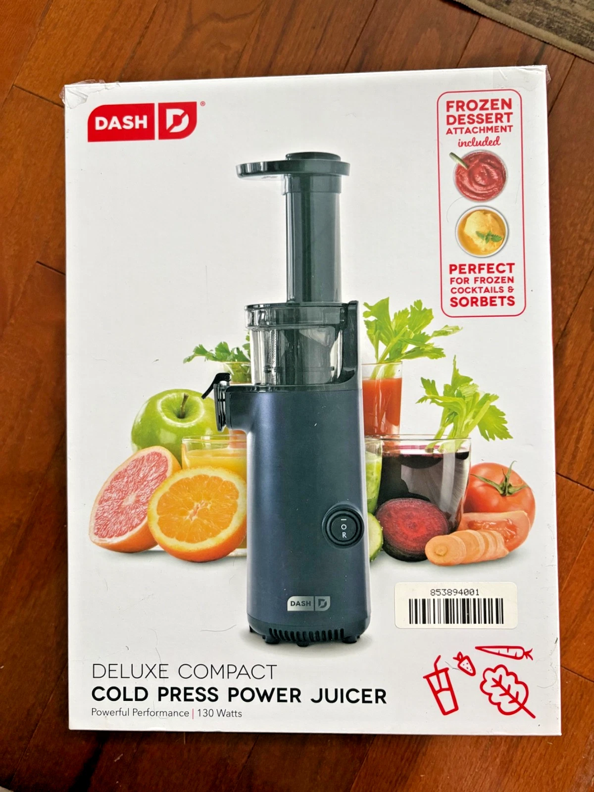 NEW Dash Deluxe Compact Cold Press Power Juicer w/Frozen Dessert Attachment
Opens in a new window or