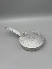 Vintage Etched Hammered Aluminum Kraftware 6.5" Silent Butler