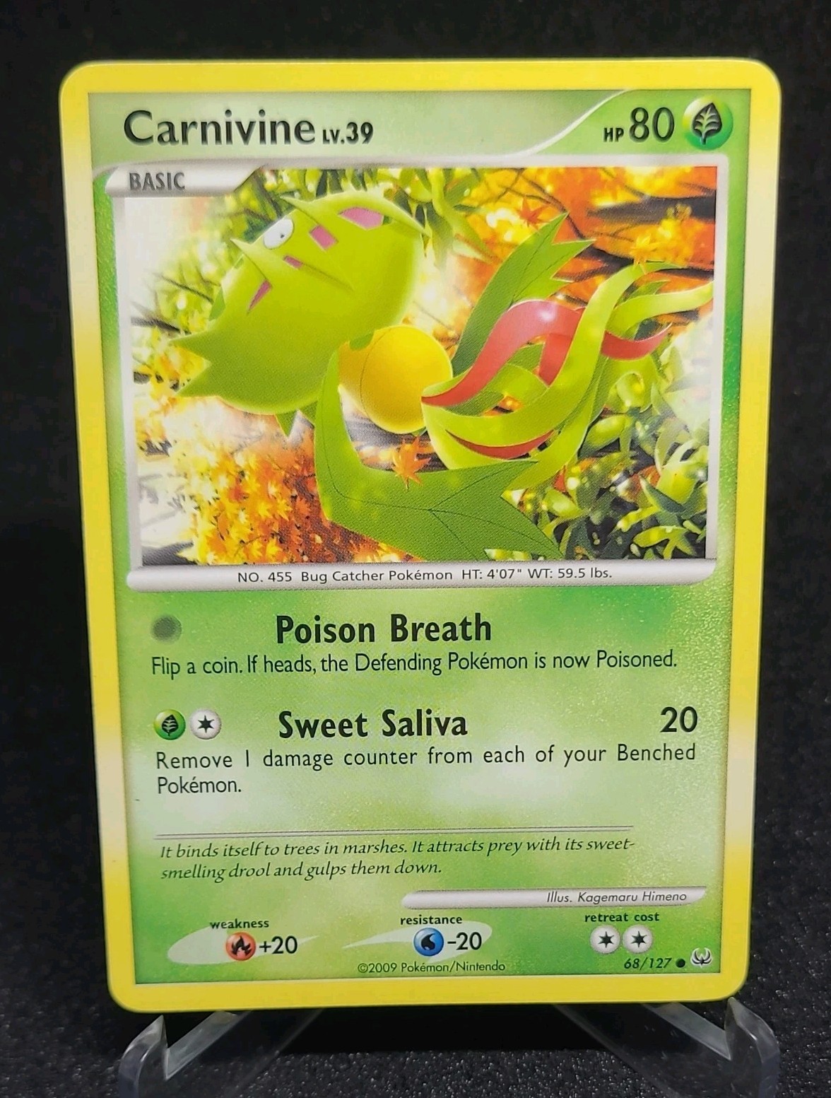 Pokemon TCG - Carnivine 68/127 - Platinum Base - 2009 - NM