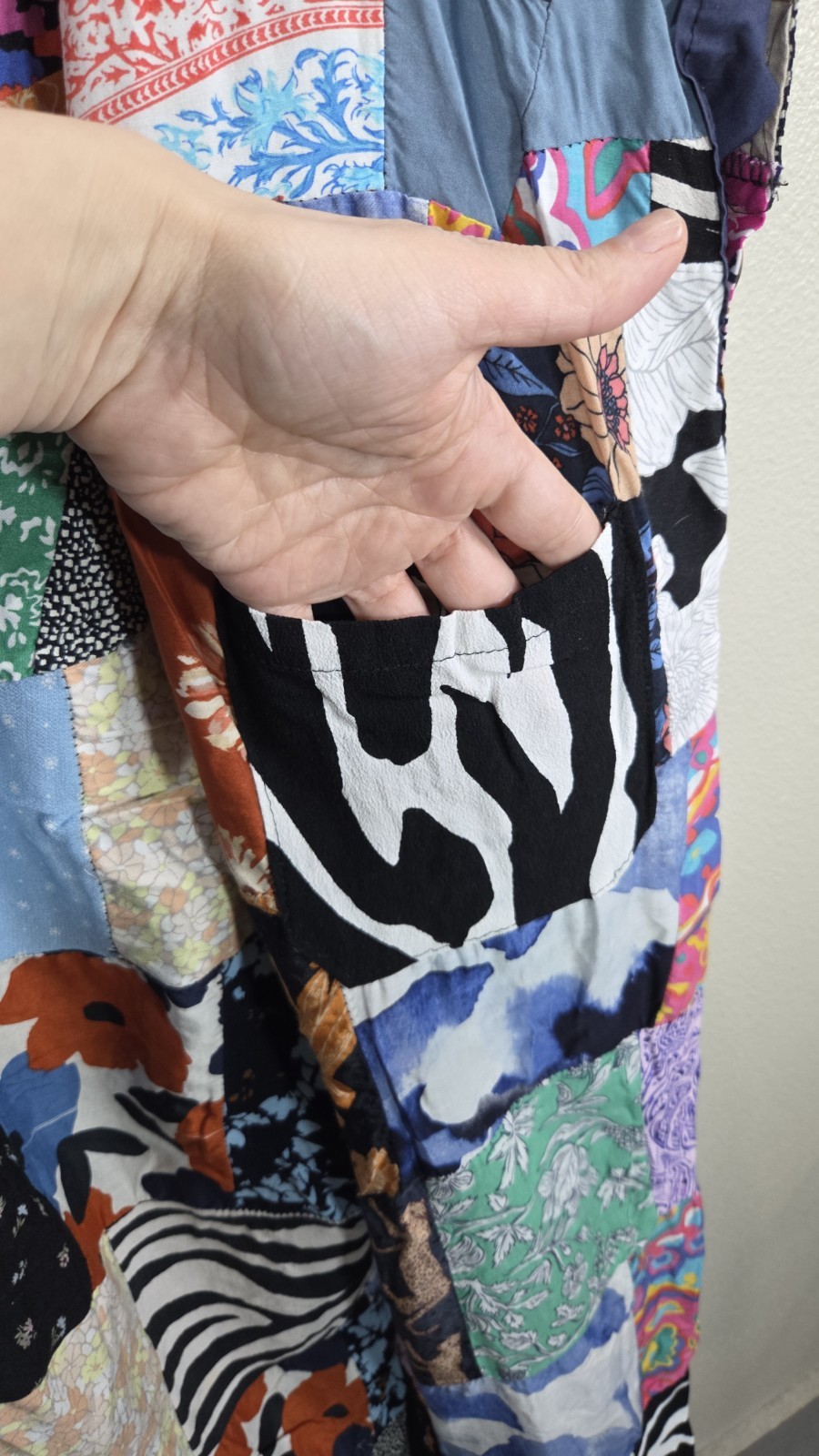 Handmade Patchwork Jumpsuit Boho Overalls Wide Le… - image 10