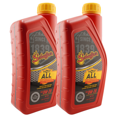 Schaeffer s 6020 SynShield All Performance Full Synthetic 0W-20 Oil - Pack of 2