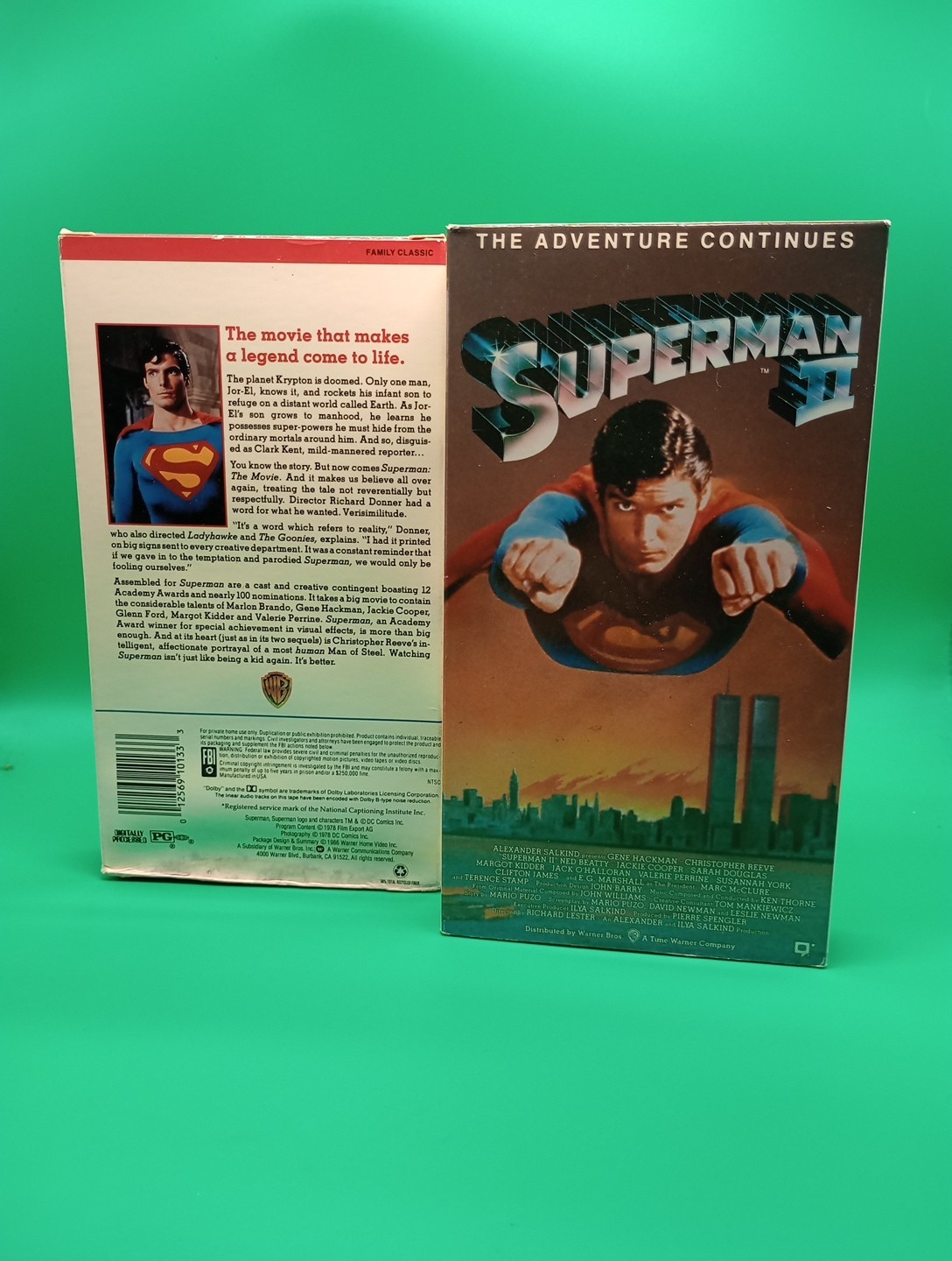 Warner Brothers Superman Movie Set 1 & 2 VHS
