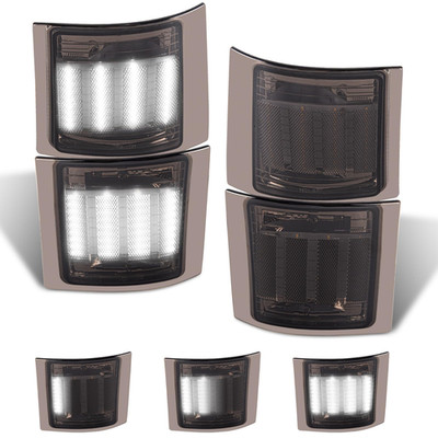 Gempro Sequential White Led Corner Side Marker Turn Signal Lights For Chevy C/K