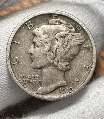 1919 S Mercury Dime XF EF Extremely Fine