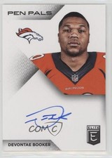 2016 Donruss Elite Pen Pals Devontae Booker #PP-DB Auto 0b2