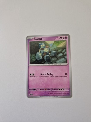 Golbit 042/086 Normal Schwarze Blitze Pokemon Karte Deutsch Near Mint