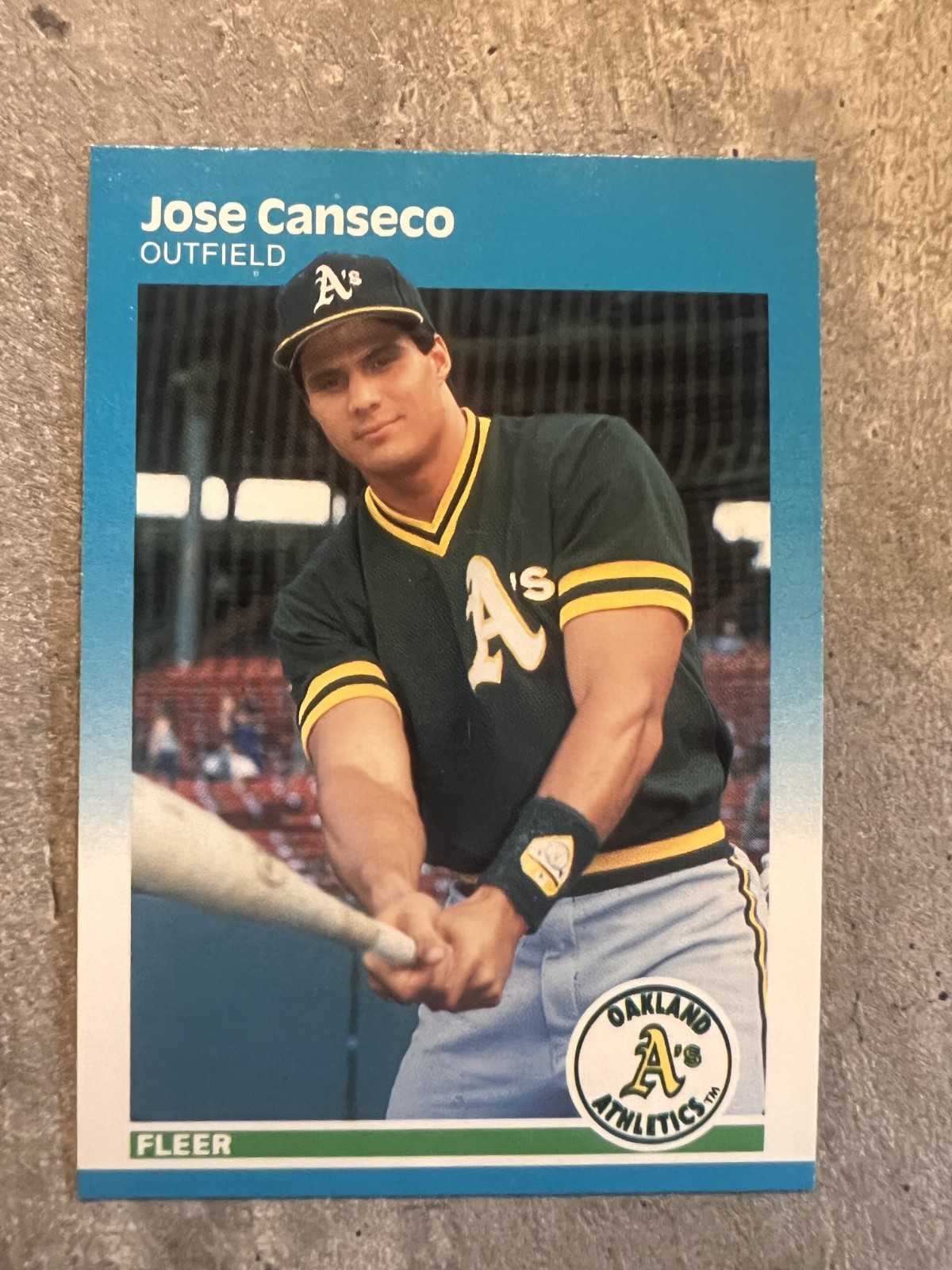 Jose Canseco 1987 Fleer #389 Oakland Athletics NM-MT