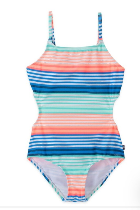 Nautica BNWT Sz 4 Girls Striped Swimsuit, *FREE SHIPPING*