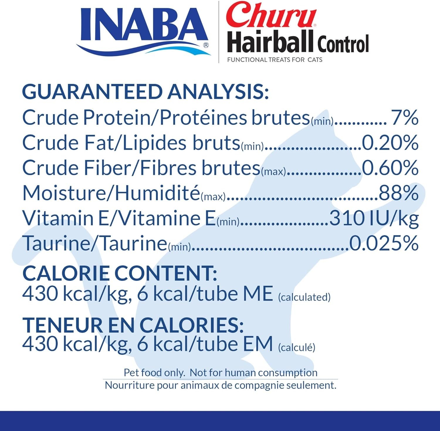 INABA Churu Hairball Control, Creamy Lickable Treat-24 Tubes 0.5 Oz Tuna Recipe