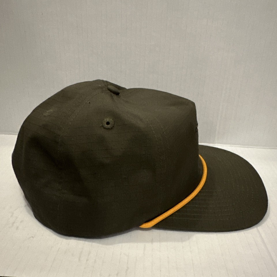 Southern String Hat Co Green Canvas Yellow Rope Snap Back Duck Hat | eBay