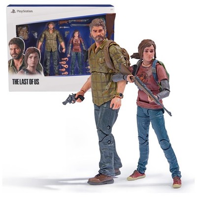 the Last of US, 2-Pack 6  Joel & Ellie Action Figures with 19 Accessories, th...