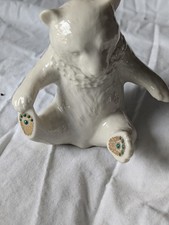 LENOX China Jewels Collection - Sitting Ivory Bear - LE 1991 - Made in USA