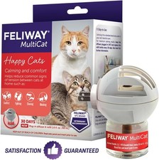 MultiCat 30 Day Cat Calming Plug In Pheromone Diffuser Starter Kit, 48ml - He...