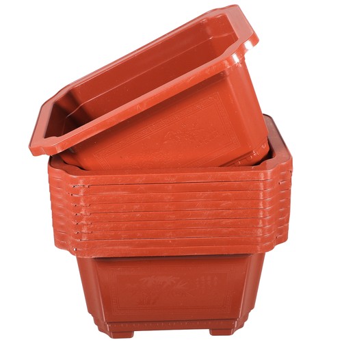 10 Pcs Thickened Fruit Tree Flower Pot Office Extra Large Plastic Bonsai Pots