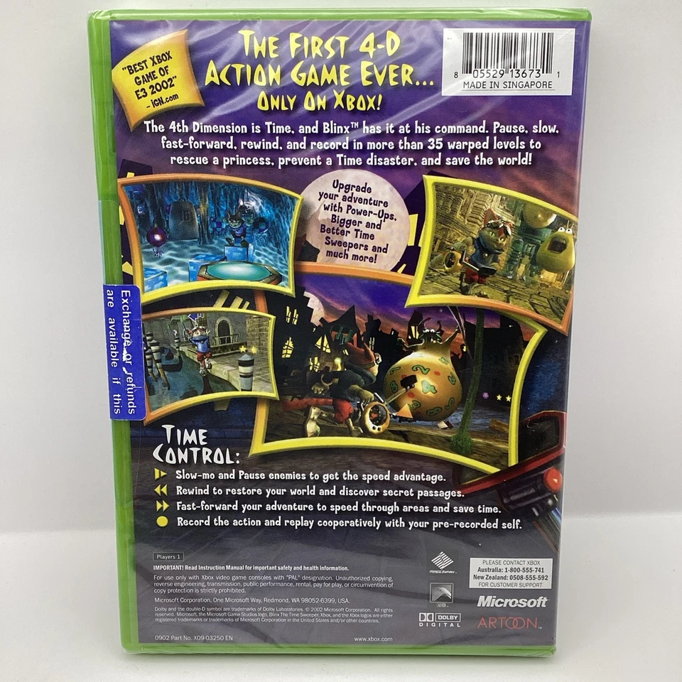 Blinx: The Time Sweeper Xbox – Brand New & Sealed - Free Postage (N5.15) - Image 2 of 4
