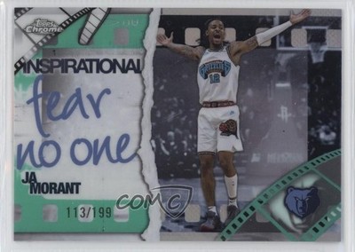 2025-26 Topps Chrome Inspirational Aqua Refractor 113/199 Ja Morant #IP-15 17lu
