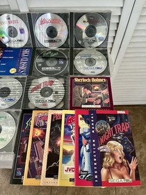 Sega CD Game Bundle 13 Games 8 Manuals Wolfchild Prince Persia Ecco Night Trap