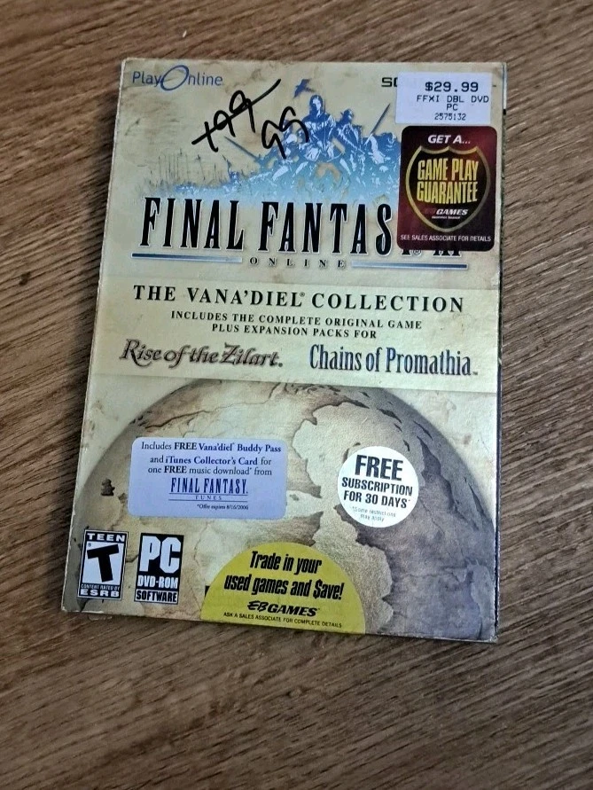 Final Fantasy XL Online The Vana'diel Collection PC DVD ROM Software IOB - Image 2 of 4