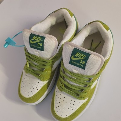 Nike SB Dunk Low Pro Green/White Low Top Skate Shoes US 8 Medium (D,M)