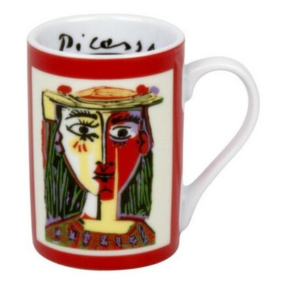 Tasse Becher Espresso Könitz Porzellan, Pablo Picasso (Jacqueline au Chapeau)