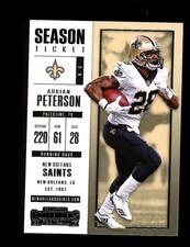 2017 Panini Contenders Season Ticket #8 Adrian Peterson New Orleans Saints QTY