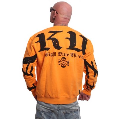 Neuer Yakuza Herren 3RD Oversized Pullover - Orange Popsicle