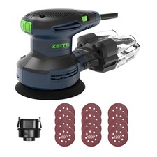 ZEITE Random Orbital Sander Tool, Electric Palm Sander, 3.0 Amp Wood Sanding ...