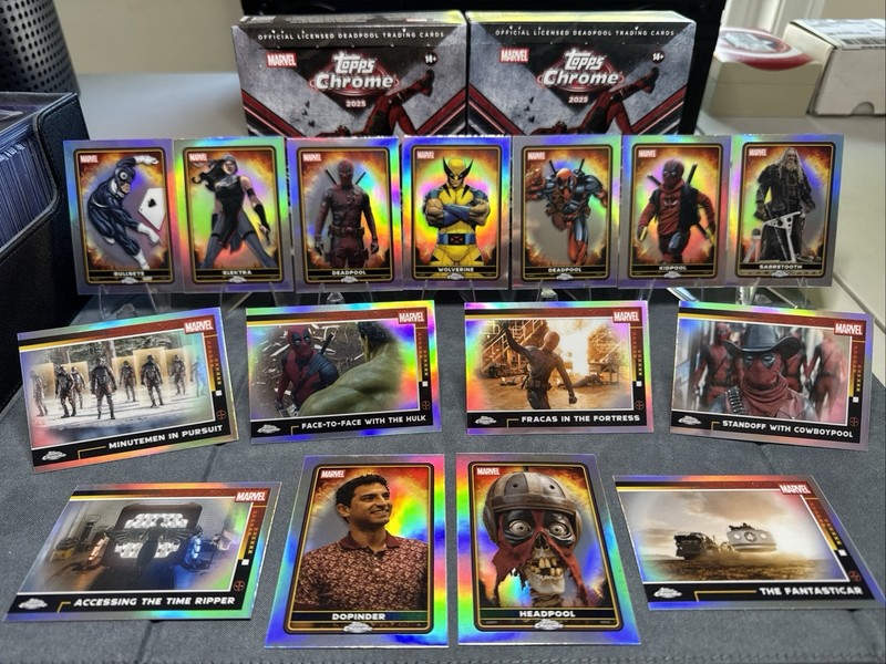 DEADPOOL REFRACTOR LOT (15) 2025 Topps Chrome Marvel Wolverine Elektra Bullseye
