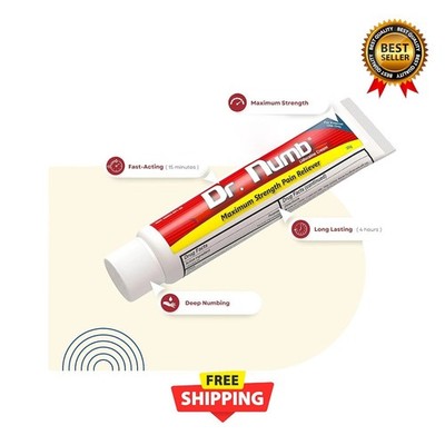 D r Numb Skin Cream Painless Tattooing Laser Waxing Piercing 4%