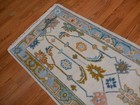 Turkish Oushak Rug,Geometric Multicolored Area Rug,Handmade Bohemian Rug 2.7x6.1 — photo 8