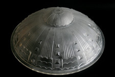 ANTIKER ART DECO GLAS LAMPENSCHIRM - UM 1930