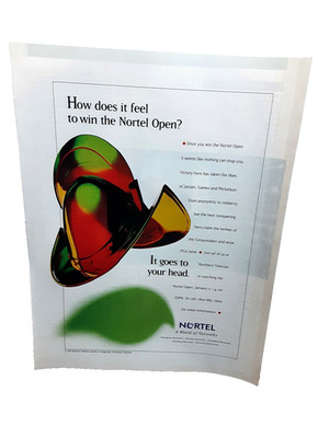 1996 Nortel Open Golf Ad Vintage PGA Promo Print Ad