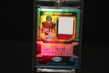 2025 Panini Certified - Freshman Fabric Mirror Signatures Jayden Higgins /199