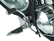 Kuryakyn Round Shift Peg Cover Compatible with/Replacement for Honda Chrome