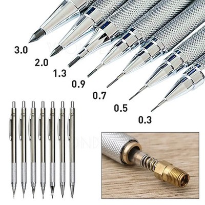 Vollmetall Druckbleistift Skizze Kunst Zeichnung Malerei Drehstift Schule