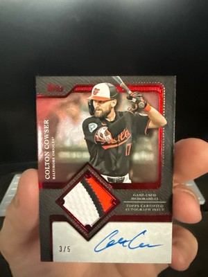 2025 Topps Series 2 - Topps Flagship On Card Autograph Patch Colton Cowser 